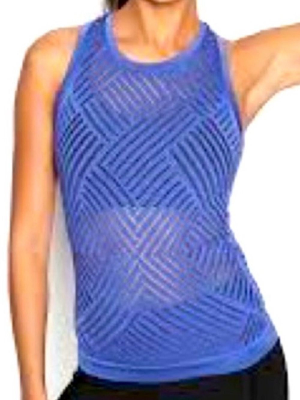 Victoria Sport Crochet Tank in Poison Purple Size Large